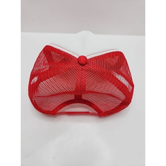 Vintage GMC Snapback Mesh Truckers Cap Red White - Picture 3 of 7